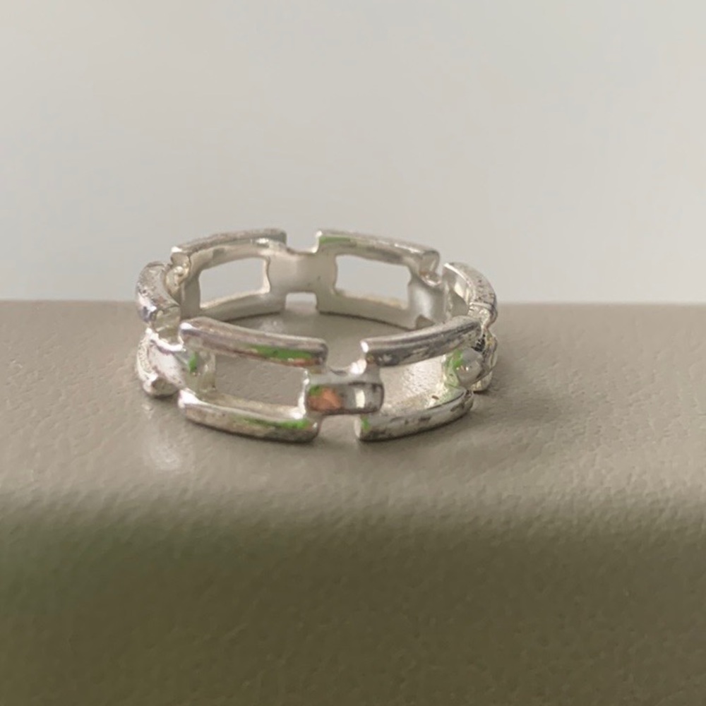 Sterling Silver Link Ring